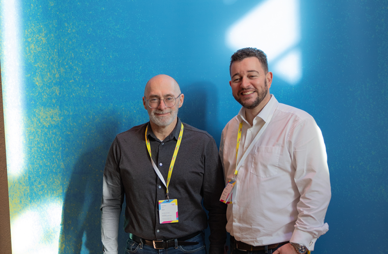 René Rock und Daniel Protzmann beim Landesparteitag in Wetzlar