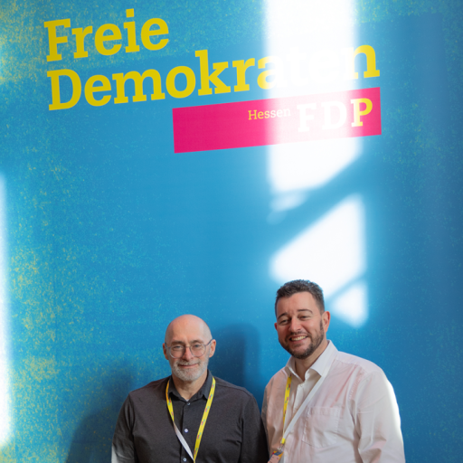 René Rock und Daniel Protzmann beim Landesparteitag in Wetzlar / Foto: Sebastian Bach