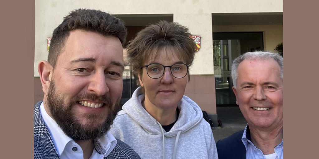 V.l.: Daniel Protzmann - Katja Lauterbach - Prof. Dr. Joachim Fetzer